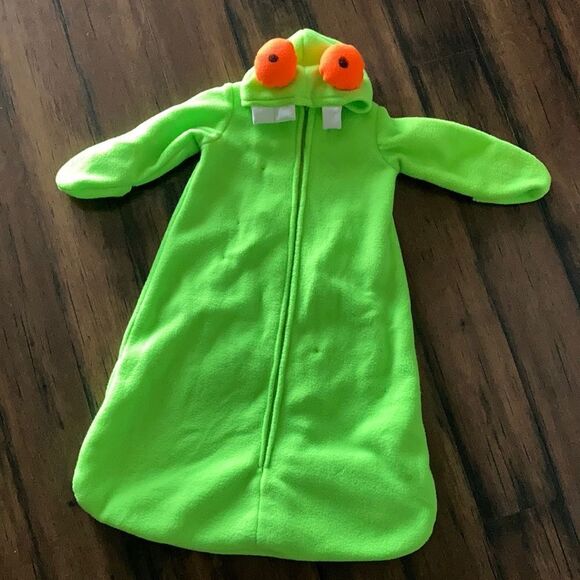 Handmade Fleece Monster Tree Frog LIGHT UP Halloween Costume 0-12 Months 🐸 - Picture 6 of 13